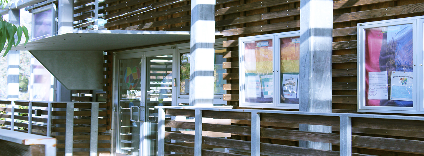 Photo of the exterior of the UC San Diego LGBT Resource Center
